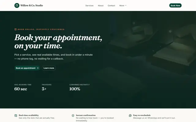 BookAnything homepage