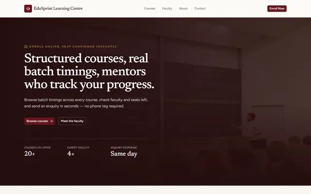 EduSprint homepage