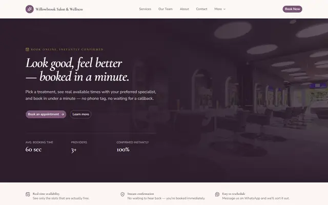 GlowBook homepage